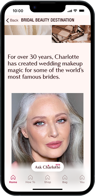 Editorial bridal storytelling in the campaign app experience