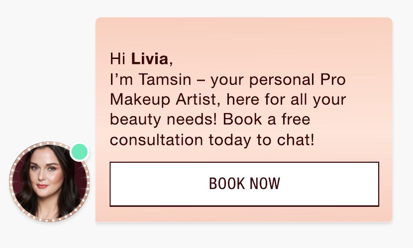 Personal Pro Makeup Artist consultation prompt